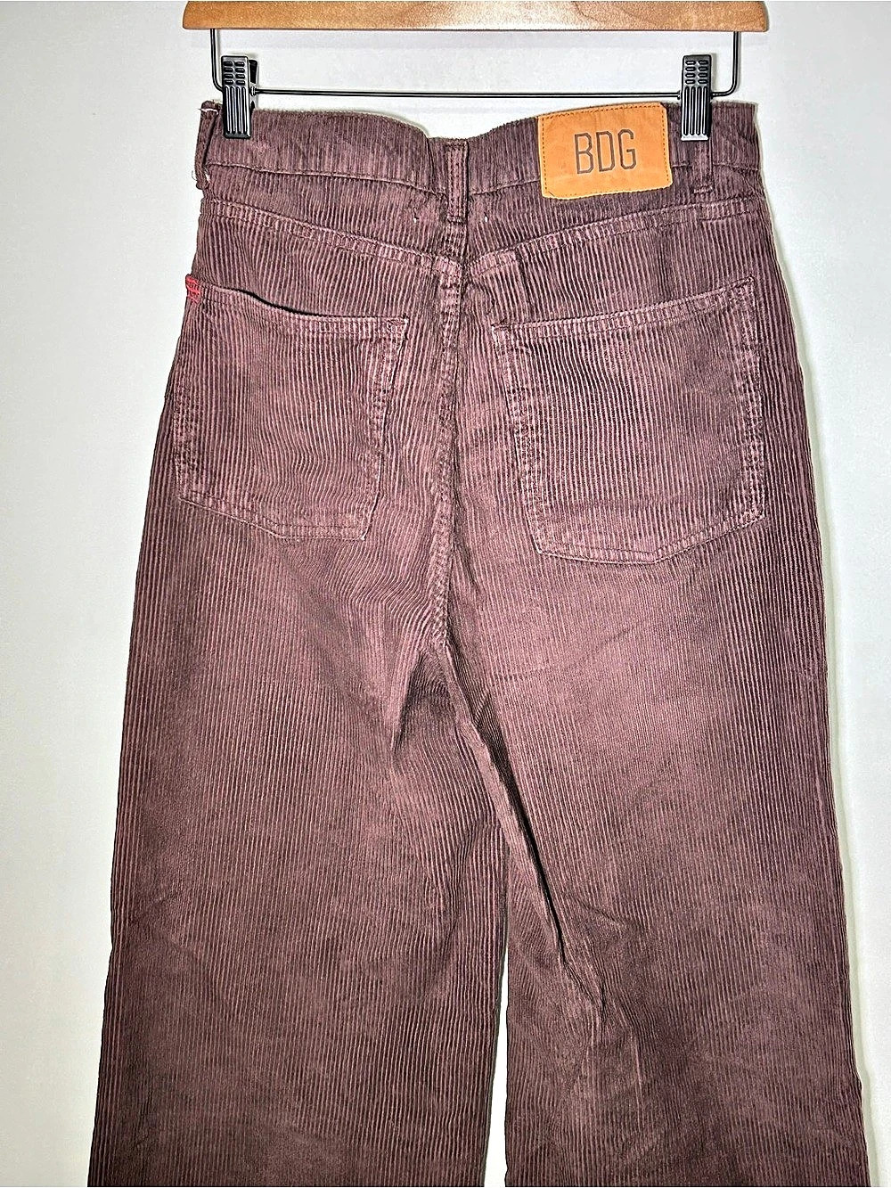 BDG High Rise Wide Leg Wide Leg Corduroy Pants Brown Waist 29 - Picture 5 of 11